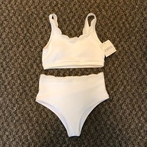 Scalloped High Waisted Bikini